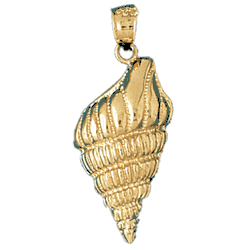 Conch Shell Gold Charm DAZ-300