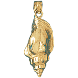 Conch Shell Gold Charm DAZ-302