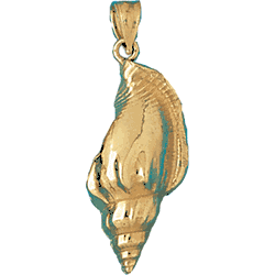 Conch Shell Gold Charm DAZ-303
