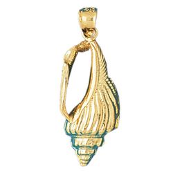 Conch Shell Gold Charm DAZ-304