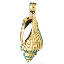 Conch Shell Gold Charm DAZ-305