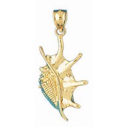 Conch Shell Gold Charm DAZ-306
