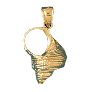 Conch Shell Gold Charm DAZ-309