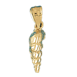 Conch Shell Gold Charm DAZ-312