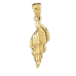 Conch Shell Gold Charm DAZ-314