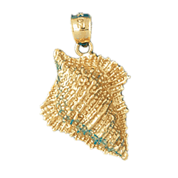 Conch Shell Gold Charm DAZ-316