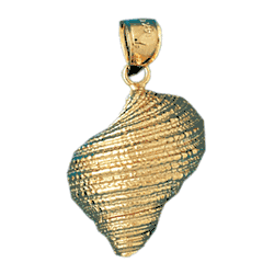 Conch Shell Gold Charm DAZ-318