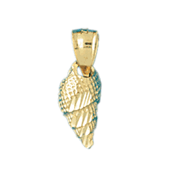 Conch Shell Gold Charm DAZ-319
