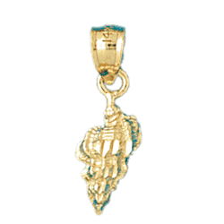 Conch Shell Gold Charm DAZ-320