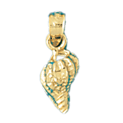 Conch Shell Gold Charm DAZ-321