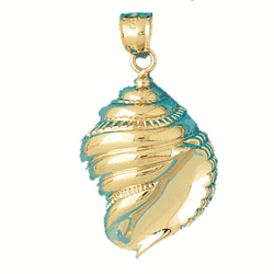 Conch Shell Gold Charm DAZ-322