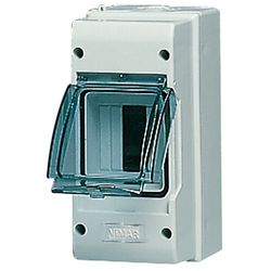 Consumer Unit: Ip55 Surf-mnt 3m, Ral 7035 Grey  - Vmv51003