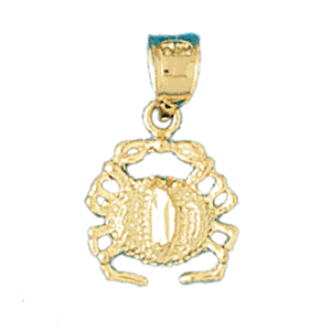 14K Gold Crab Charm-Daz-746