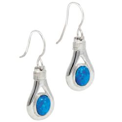 Create Opal Unity Drop Earrings W/wrap  - ESOPUNYDROP
