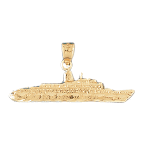 14K Gold Cruise Ship Charm-Daz-1310