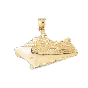 Cruise Ship Gold Charm DAZ-1300