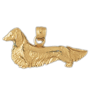 Dauchshund Dog Gold Charm DAZ-2093