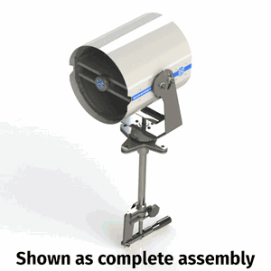 Dhr230-cabin Controlled Searchlight 230mm 90-305 75w, White Powder Coated Aluminum (drum Only) - Dh230csl21-do
