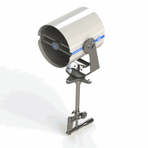 Dhr230-cabin Controlled Searchlight 230mm 90-305vac, 75w, White Powder Coated Aluminum - Dh230csl21