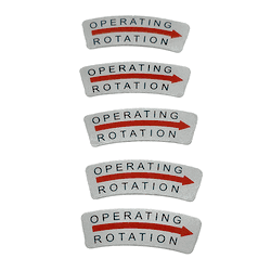 Directional Label Arrow Clockwise, 13x37mm - Lwp633362