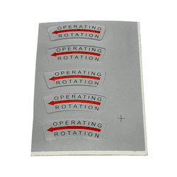 Directional Label Arrow Counterclockwise, 13x37mm - Lwp633363