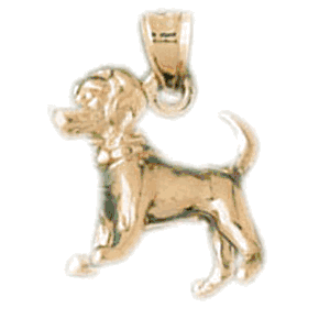 Dog Gold Charm DAZ-2028