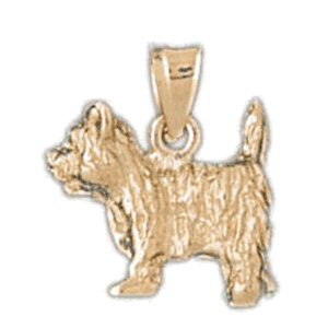 Dog Gold Charm DAZ-2035