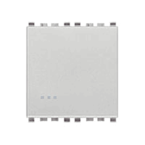 Eikon 1-way Switch, 1p/1t, 16a-250v Illuminable, 2 Module, Next (silver)  - Vm20001.2.n
