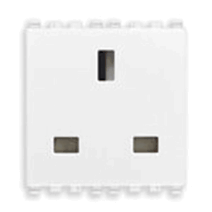 Eikon British Outlet, 2p+e, 13a-250v, Non-sicury 2m, White, *surcharge May Apply If Buying <20 - Vm20219.b