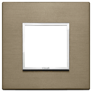 Eikon Evo: 2-module Cover Plate, Aluminium, Dark Bronze  - Vm21642.05