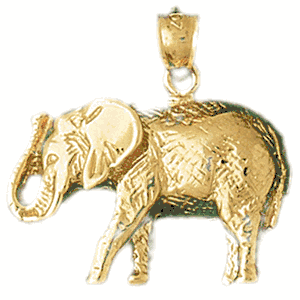Elephant Gold Charm DAZ-2315