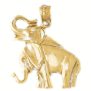 Elephant Gold Charm DAZ-2327