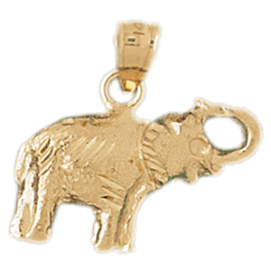 Elephant Gold Charm DAZ-2361