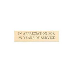 Engraved Brass Plaque for 2- thru 6-Instrument Panels