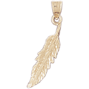 Feather Gold Charm DAZ-5208