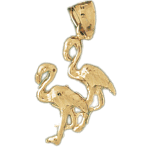 Flamingo Gold Charm DAZ-3015
