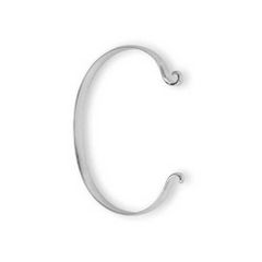 Custom Clasp Bracelet - Sterling Silver 6mm Wide