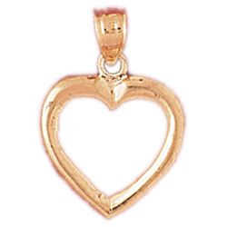 Floating Heart Gold Charm DAZ-4014