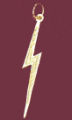 14K Gold Forked Lightning Charm-Daz-5688