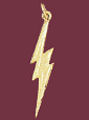 14K Gold Forked Lightning Charm-Daz-5689