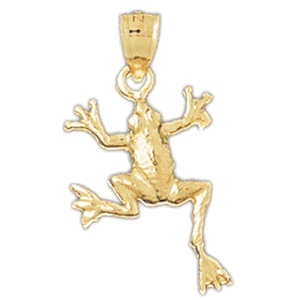 14K Gold Frog Charm-Daz-1585