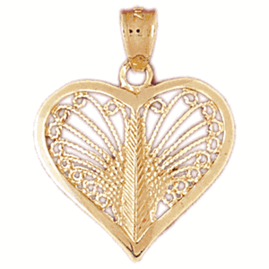 Heart Gold Charm DAZ-3791