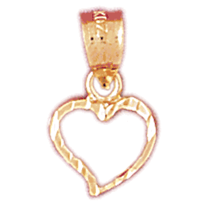 Heart Gold Charm DAZ-4022