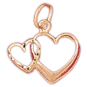 Heart Gold Charm DAZ-4023