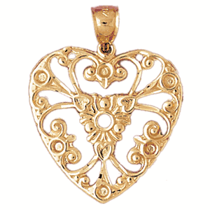 Heart Gold Charm DAZ-4029