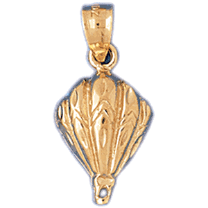 14K Gold Hot Air Balloon Charm-Daz-3668