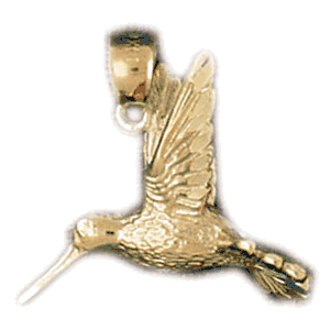 Hummingbird Gold Charm DAZ-3030