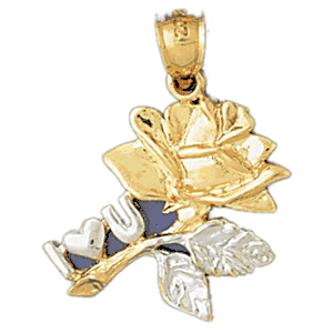 I love you Gold Charm DAZ-10968