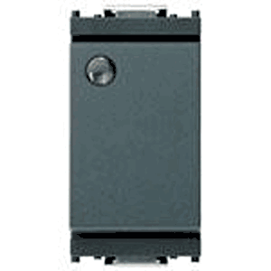 1-Way Switch, 1P/1T, 16 AX/PFC Loads, 250V, Illuminated, Grey-VM16021