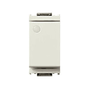 Idea 3-way Switch (euro 2-way), 1p, 16a-250v Max With Luminescent Button, 1 Module, White - Vm16005.f.b